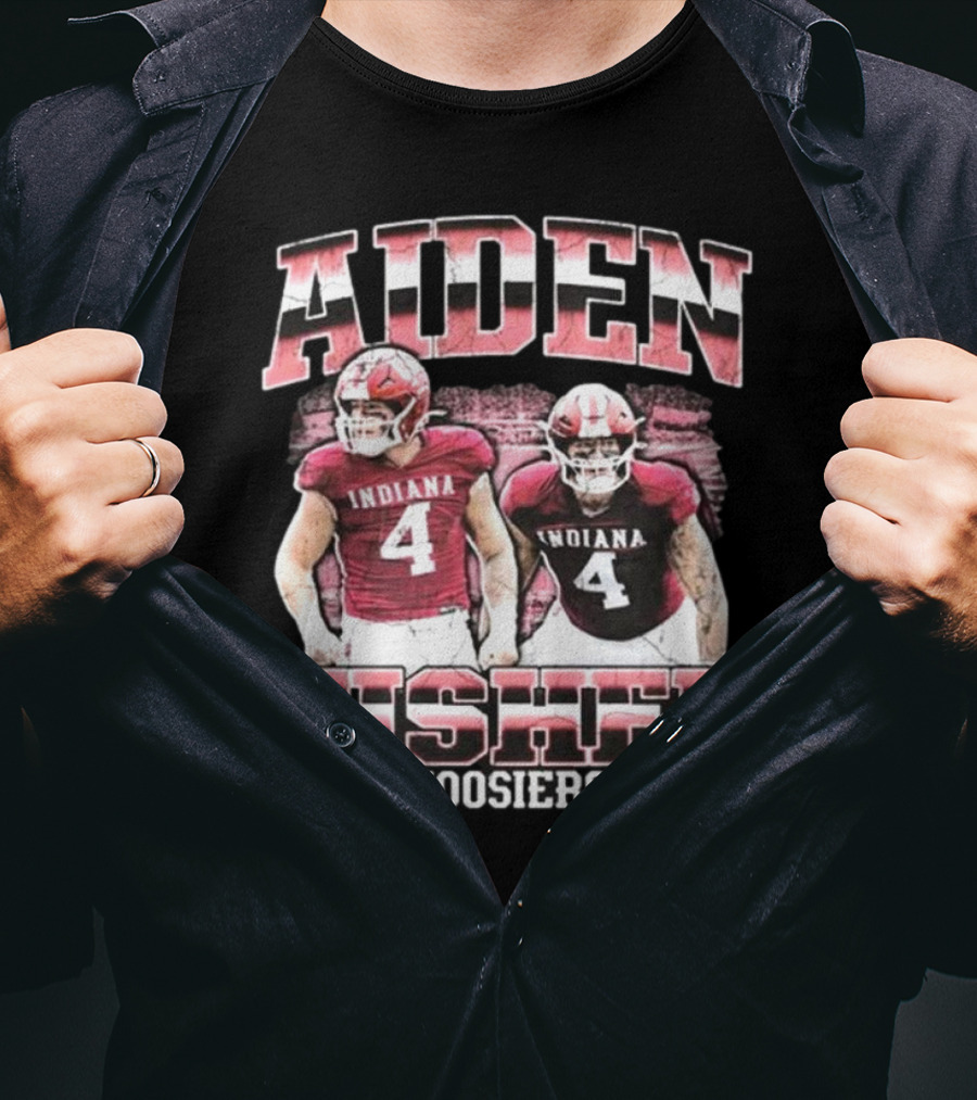 Aiden Fisher Indiana Hoosiers 90s Football T-Shirt