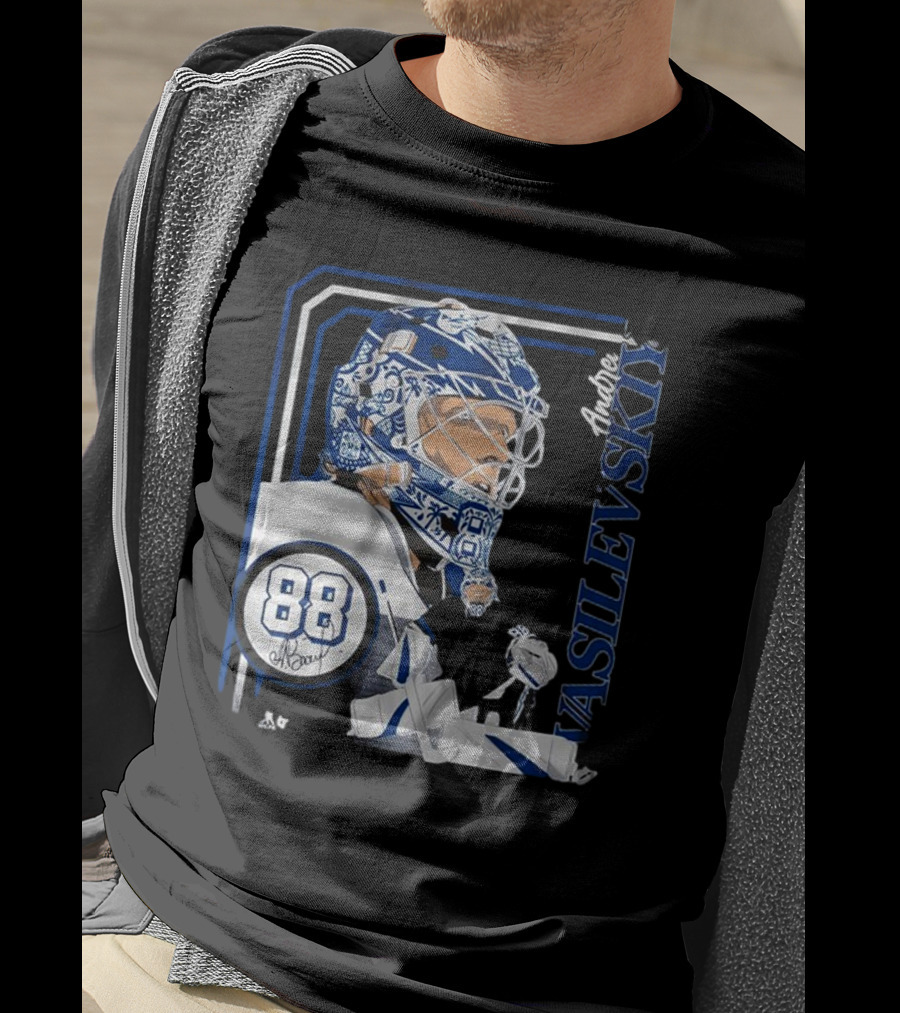 Andrei Vasilevskiy 88 Hockey Goalie Collage Frame T-Shirt