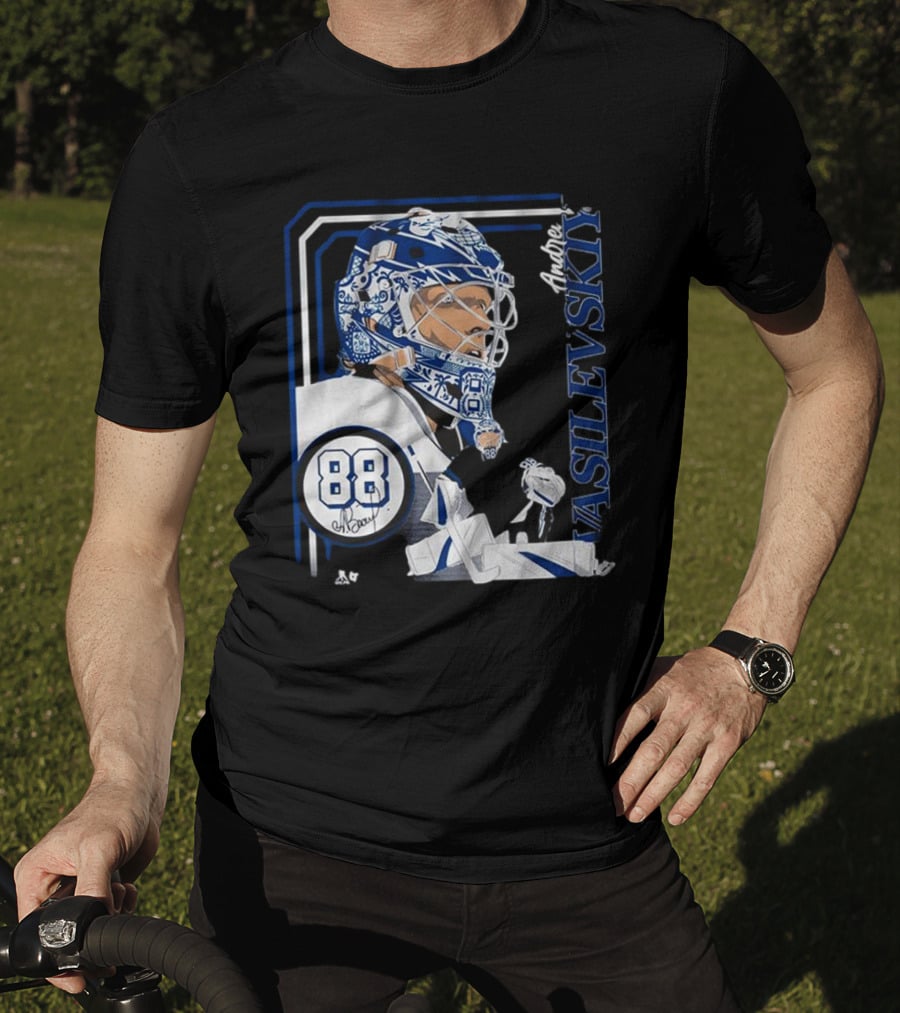 Andrei Vasilevskiy 88 Hockey Goalie Collage Frame T-Shirt
