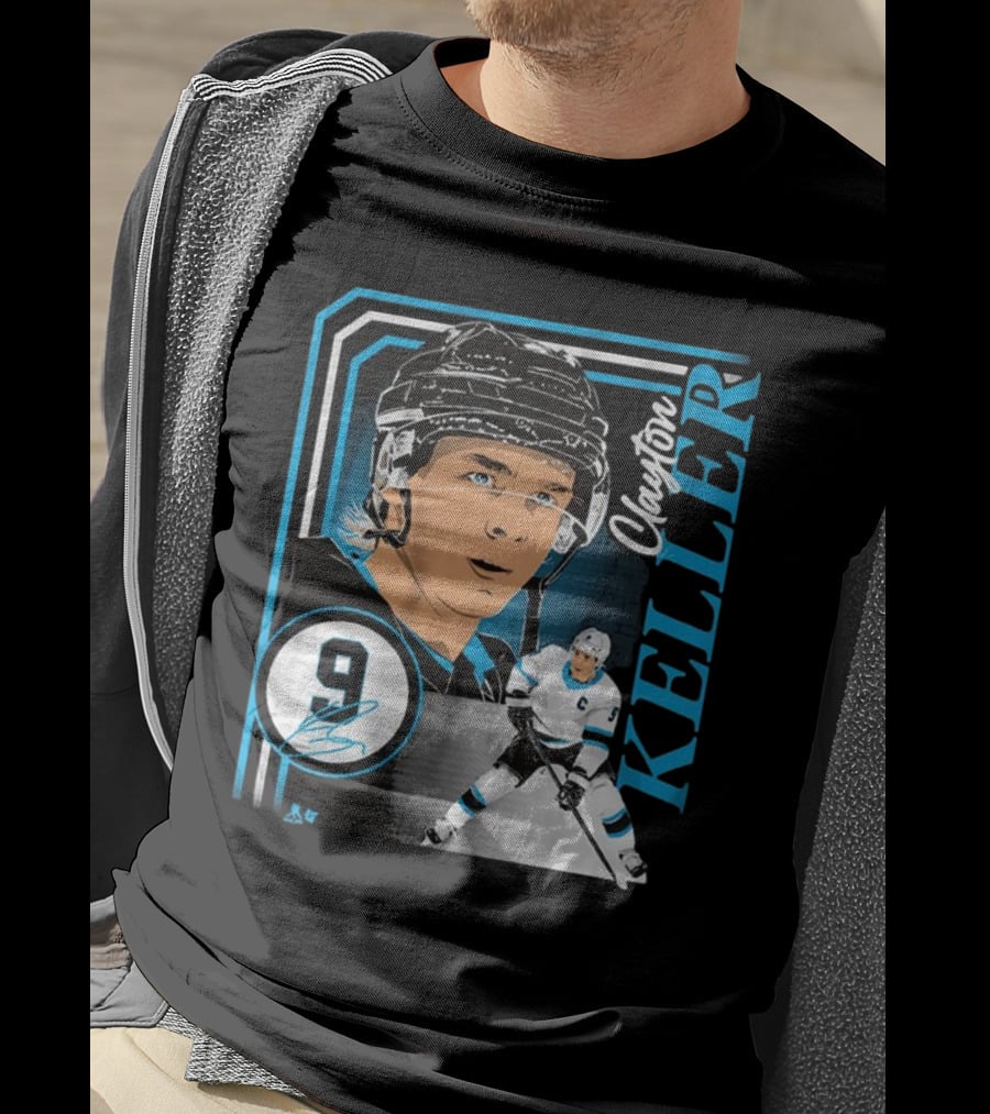 Clayton Keller 9 Hockey Portrait Collage T-Shirt