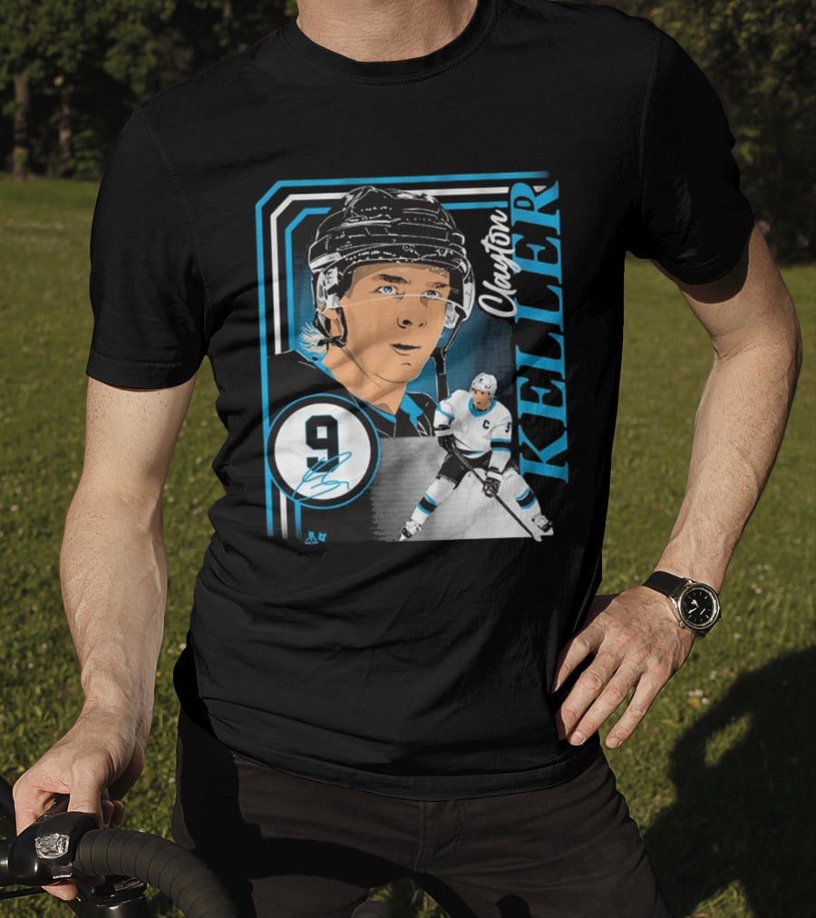 Clayton Keller 9 Hockey Portrait Collage T-Shirt
