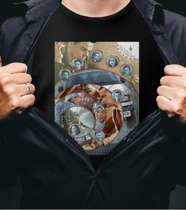 Inception Dream Level 2024 Christopher Nolan Design Film Poster Collage T-Shirt