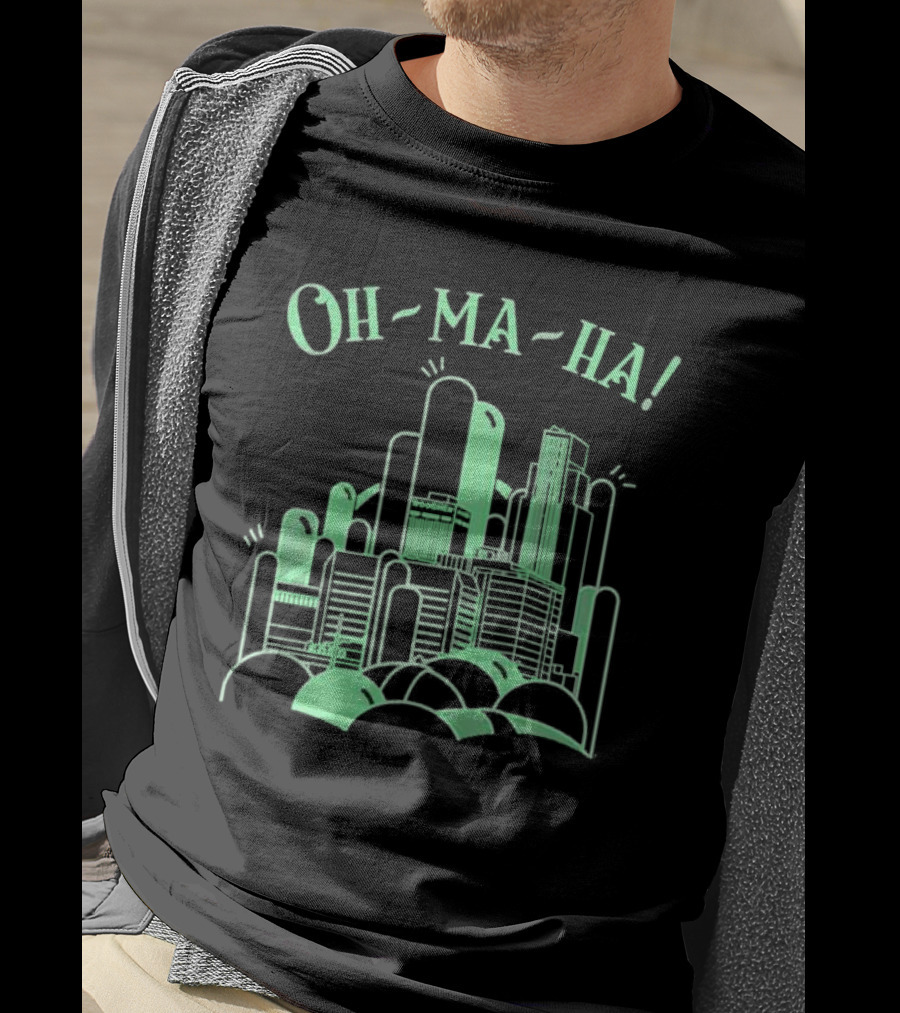 Oh Ma Ha City Skyline Buildings T-Shirt