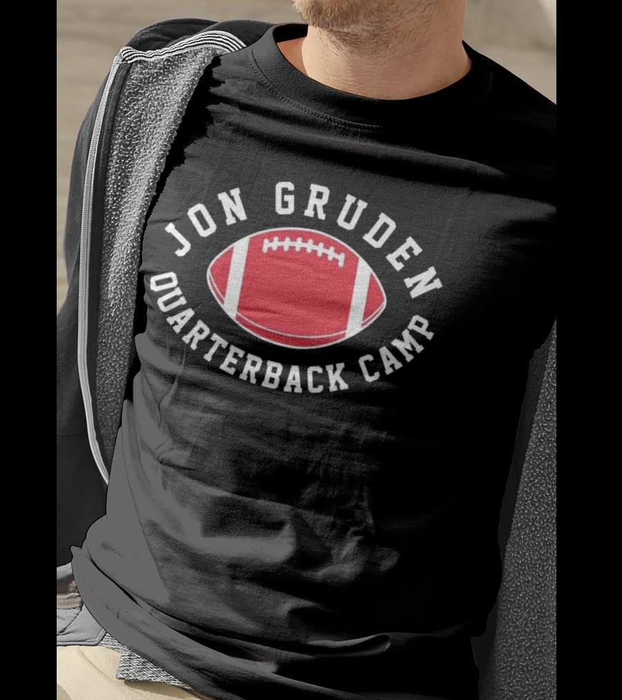 Dave Portnoy Jon Gruden Quarterback Camp Football Training Event T-Shirt