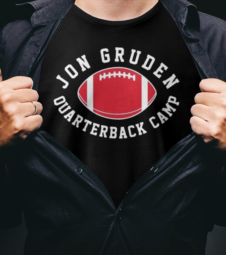 Dave Portnoy Jon Gruden Quarterback Camp Football Training Event T-Shirt