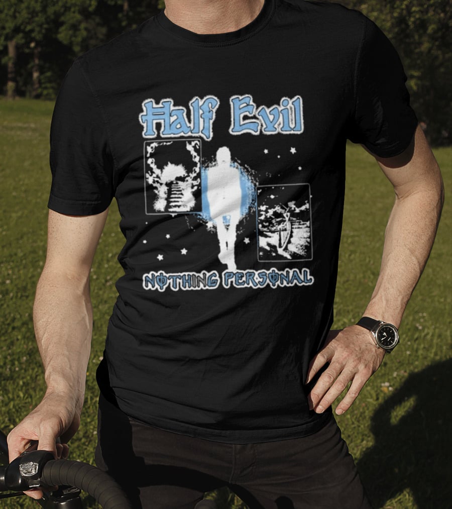 Half Evil Nothing Personal The Stairway To Eternity Cosmic Journey T-Shirt