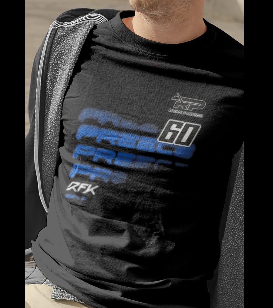 Ryan Preece RP 60 RFK Blue Men's Black T-Shirt