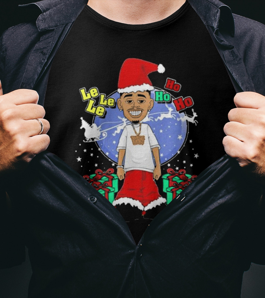 Le Le Le Ho Ho Ho These Foos Lil Foo Christmas T-Shirt