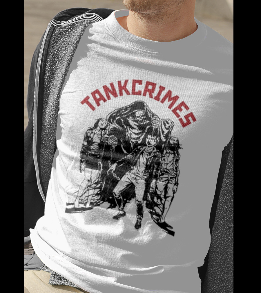 Tankcrimes Brainsqueeze Grim Reaper And Zombies T-Shirt