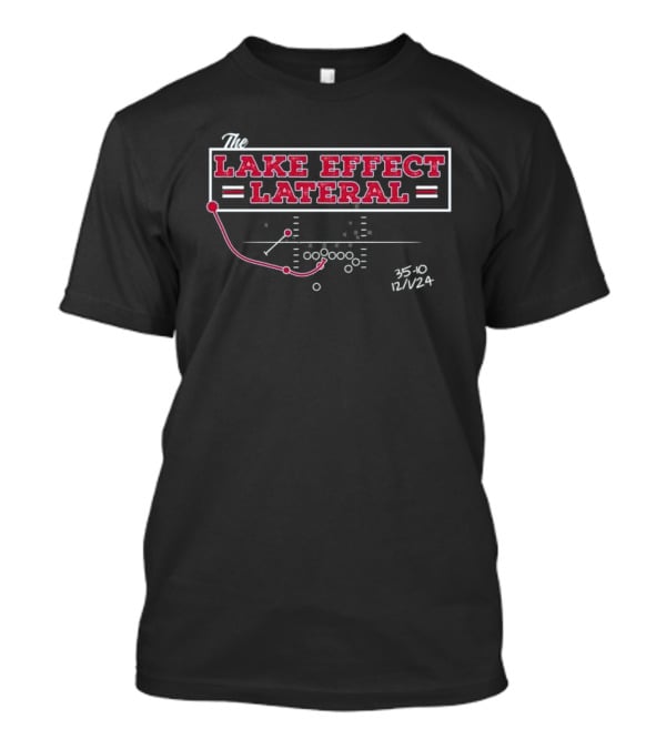 Buffalo Football The Lake Effect Lateral 35-10 12/24 Play Formation T-Shirt