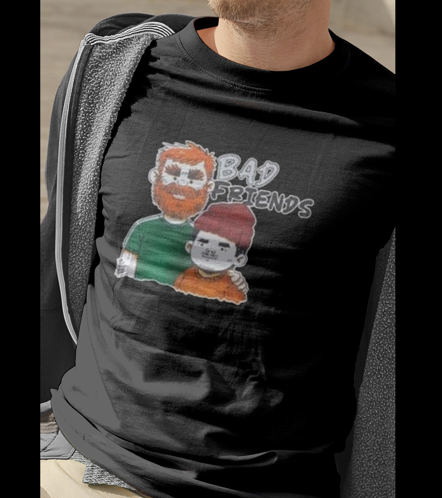 Bad Friends Illustrated Duo Sketch T-Shirt