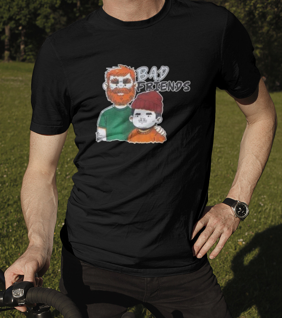 Bad Friends Illustrated Duo Sketch T-Shirt