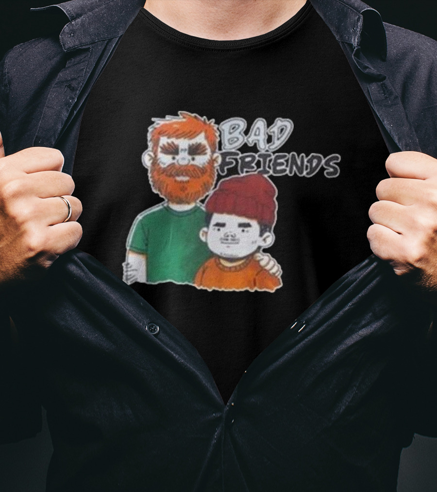 Bad Friends Illustrated Duo Sketch T-Shirt