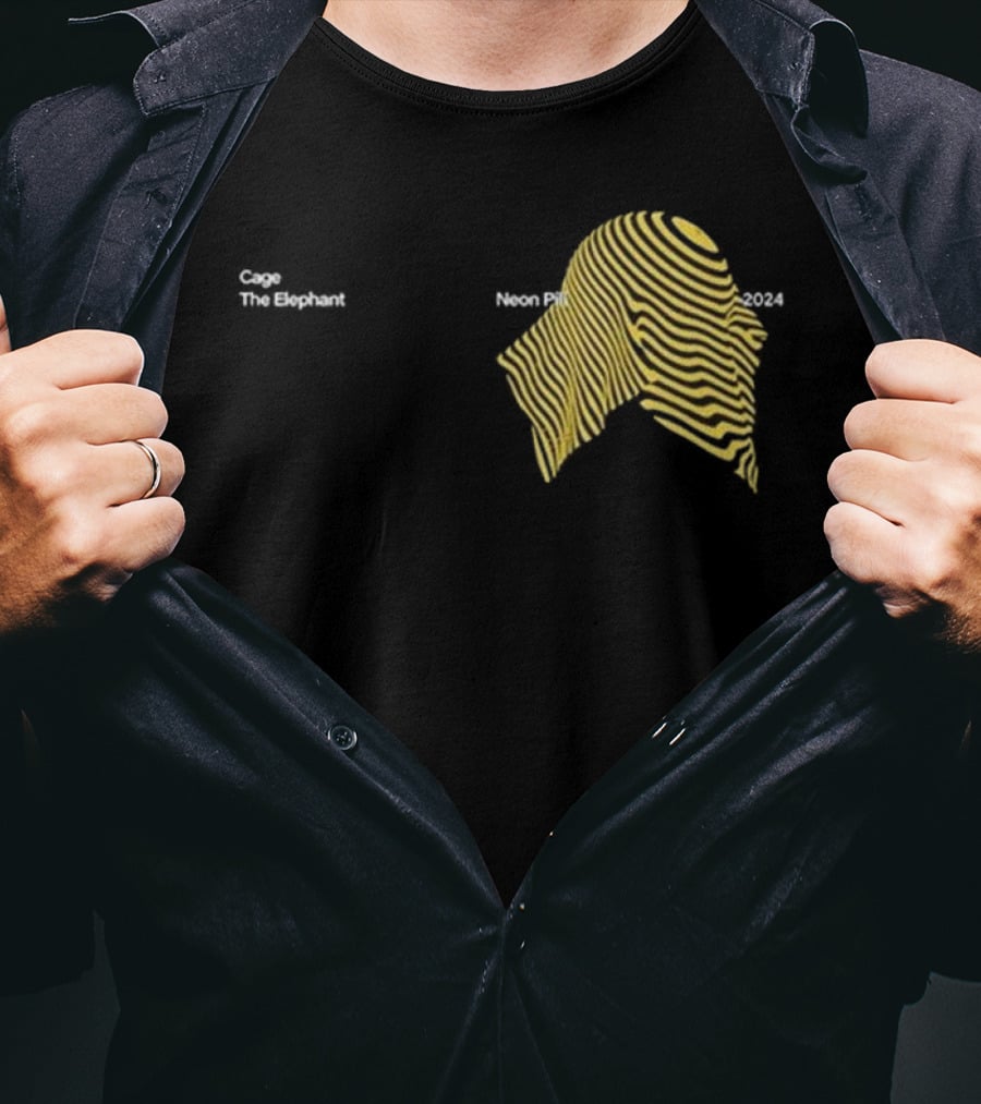 Cage The Elephant Neon Pattern T-Shirt