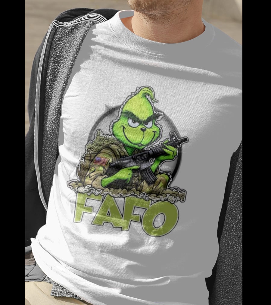 Grinch Fafo Military Christmas Special Edition T-Shirt