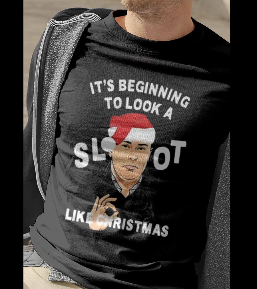 It's Beginning To Look A Slot Like Christmas Arne Slot Liverpool T-Shirt