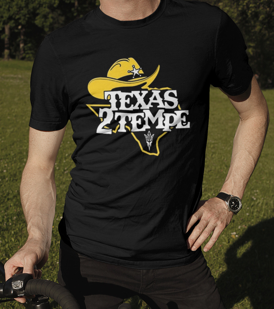 Kenny Dillingham Texas 2 Tempe Cowboy Hat State Outline Pitchfork T-Shirt