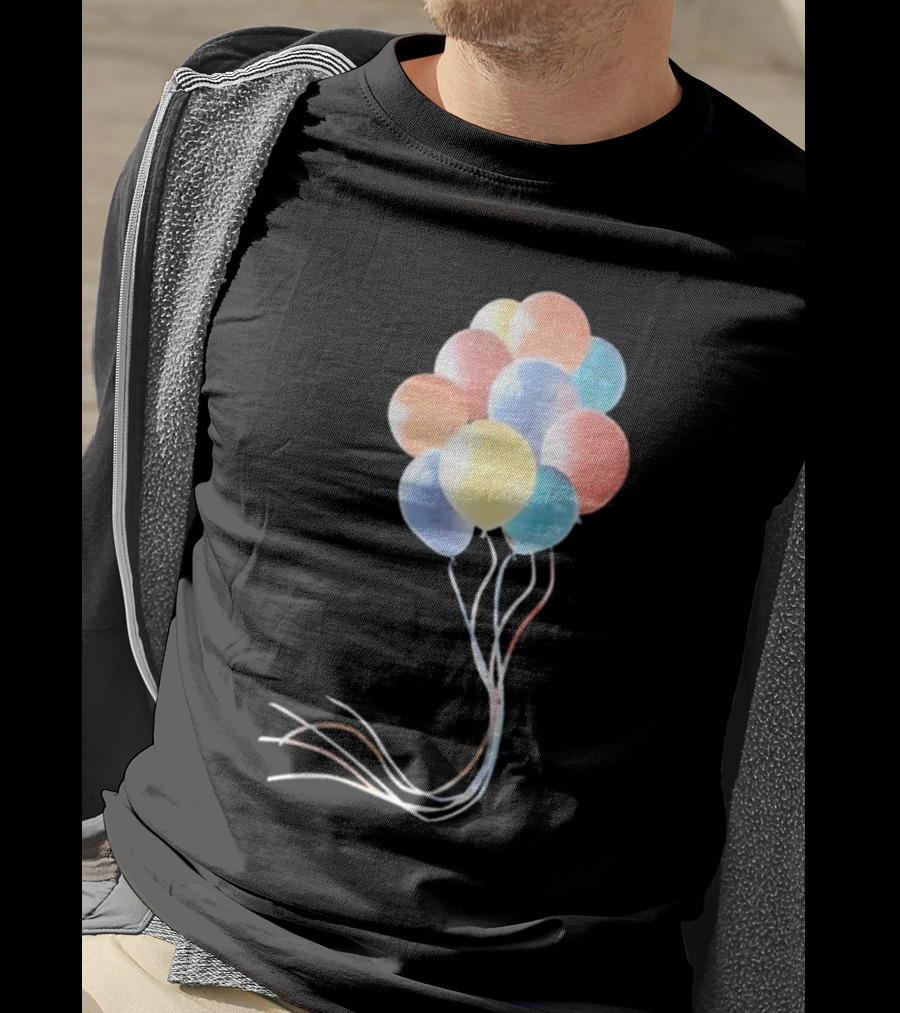 Pleasing X JW Anderson Multicolored Bunch Of Balloons Collection T-Shirt