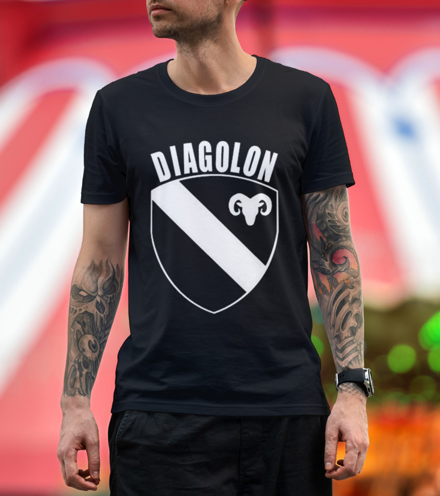 DIAGOLON Shield Emblem with Ram Head T-Shirt