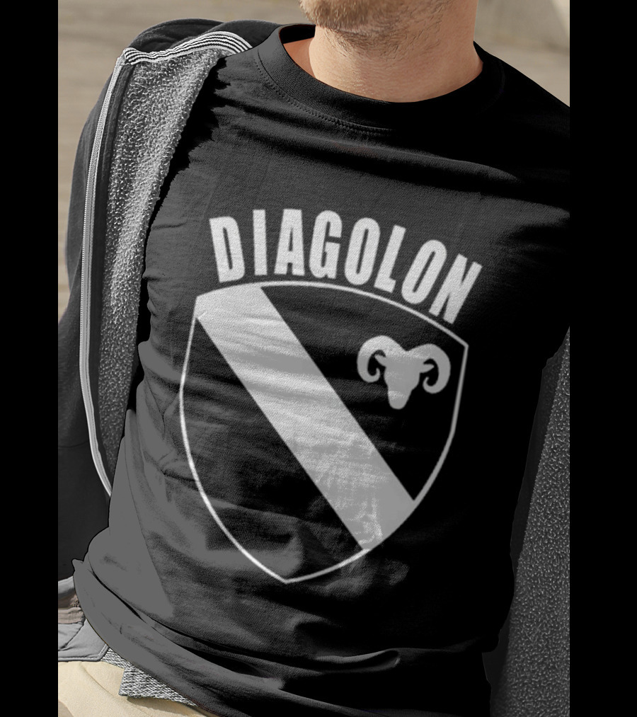 DIAGOLON Shield Emblem With Ram Head T-Shirt