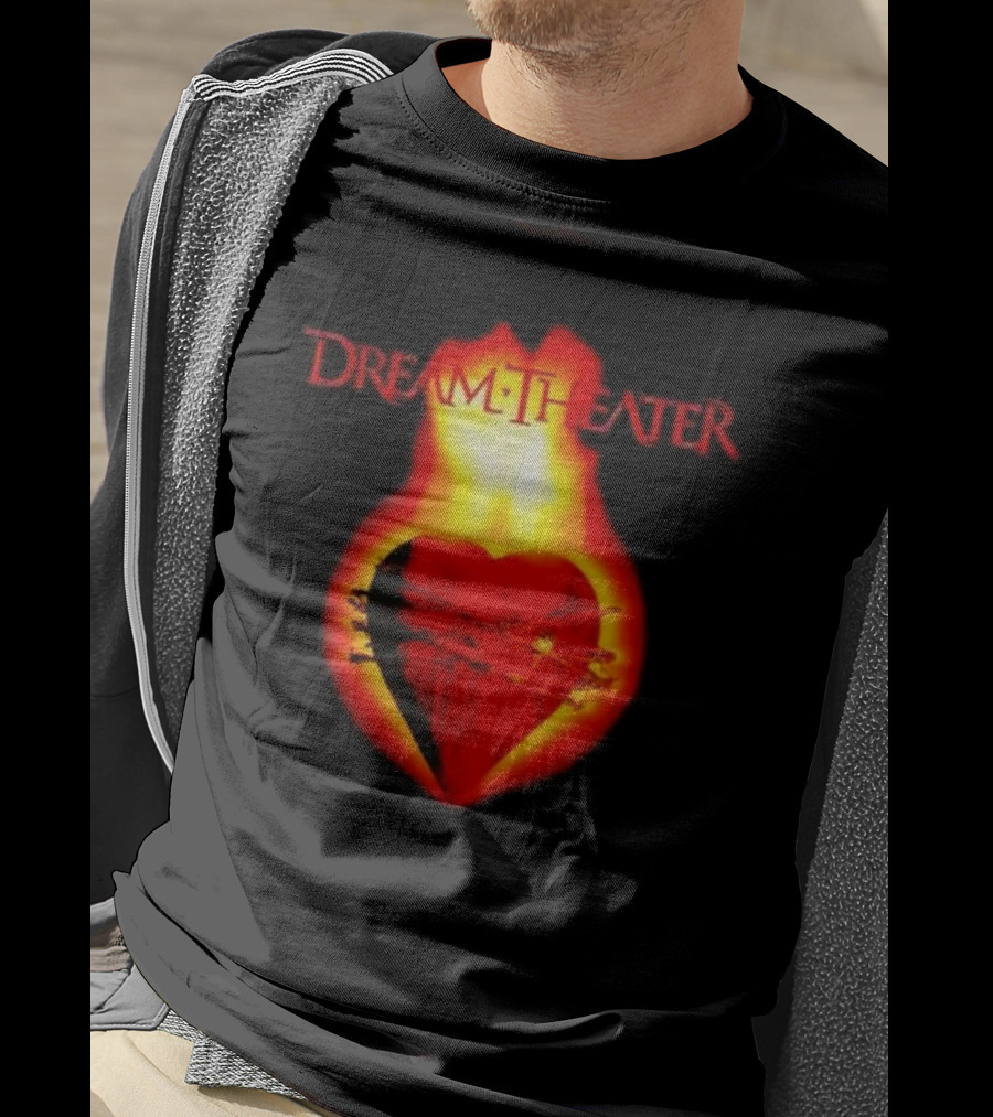 Dream Theater Burning Heart Visual Revolver Winter T-Shirt