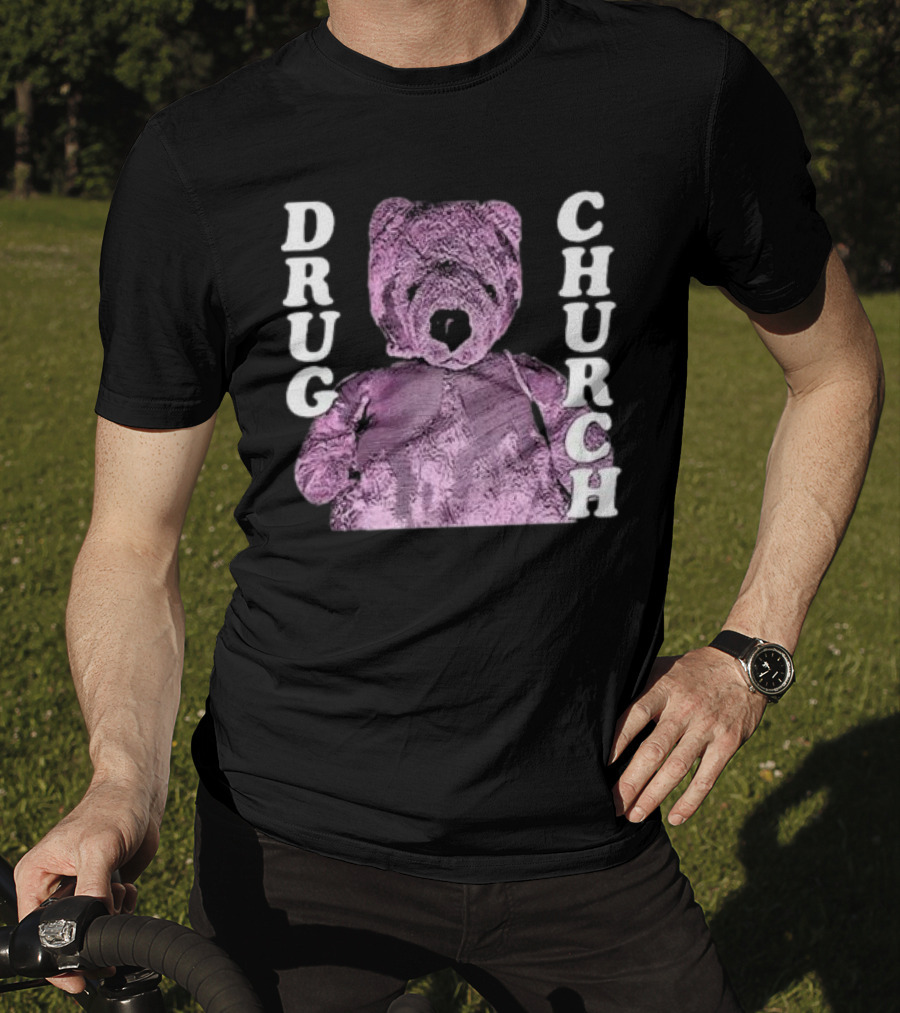 Drug Church Purple Teddy Bear T-Shirt
