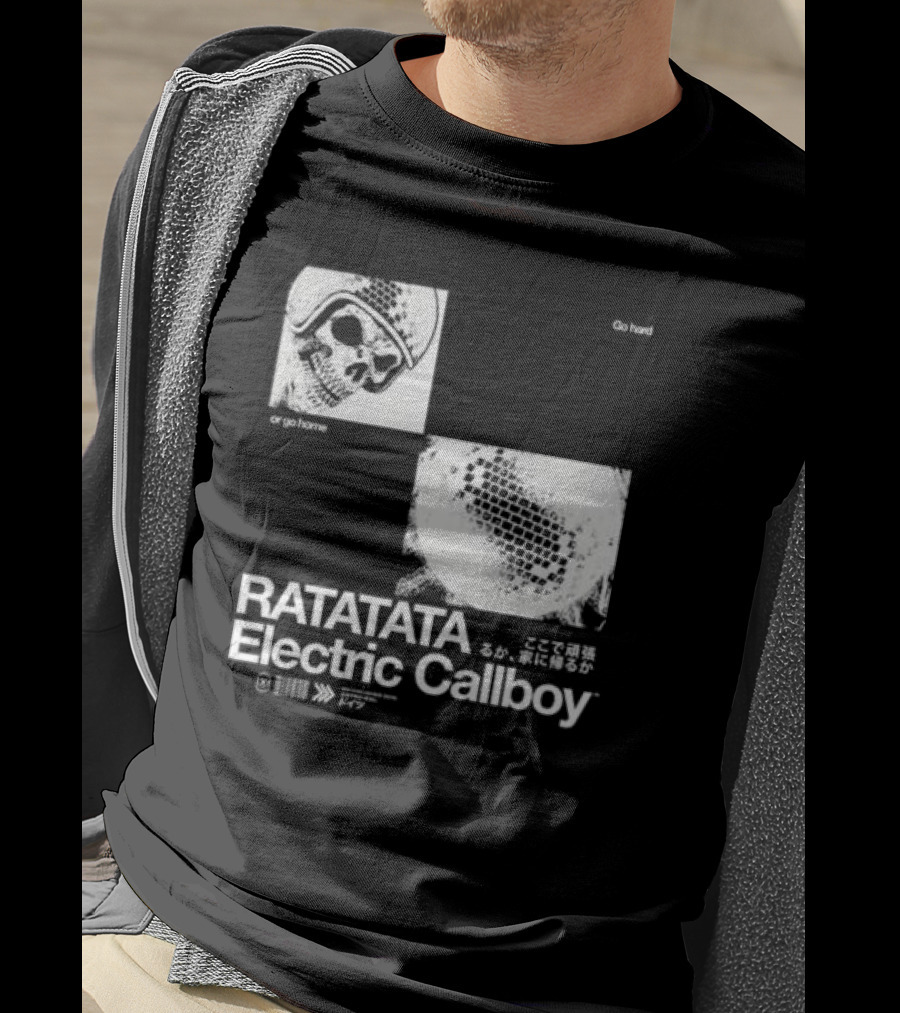 Electric Callboy Ratatata Skull Disco Go Hard Or Go Home T-Shirt