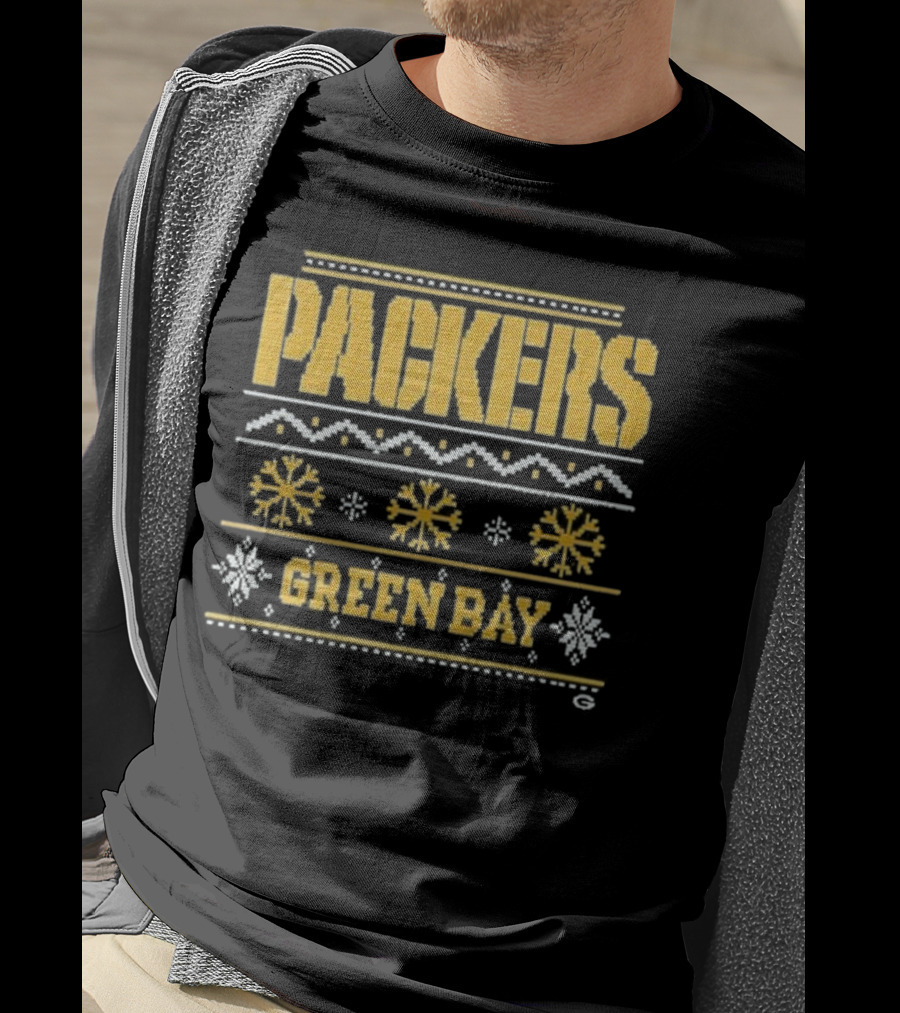 Packers Green Bay Holiday Ugly Christmas T-Shirt