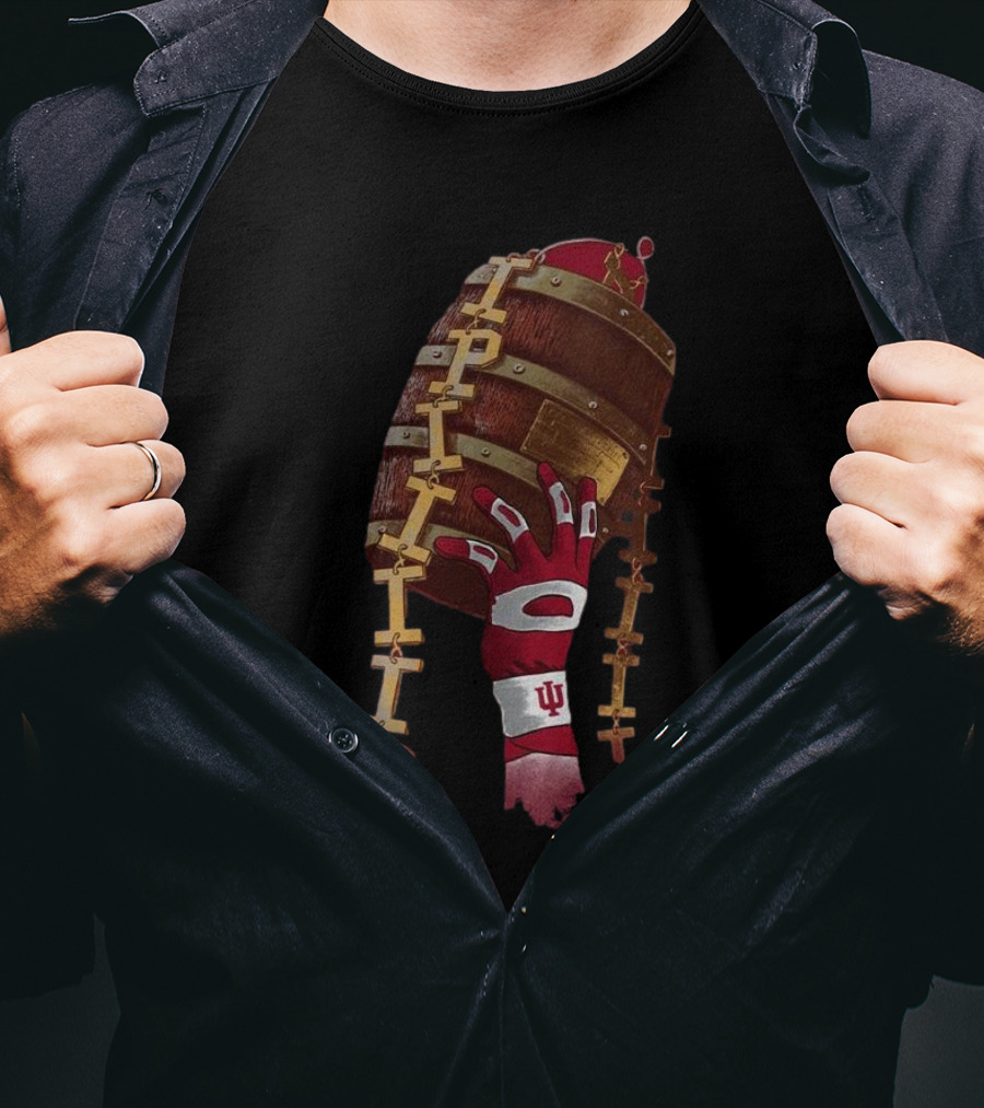 Indiana Hoosiers Old Oaken Bucket Victory Symbol Crimson T-Shirt