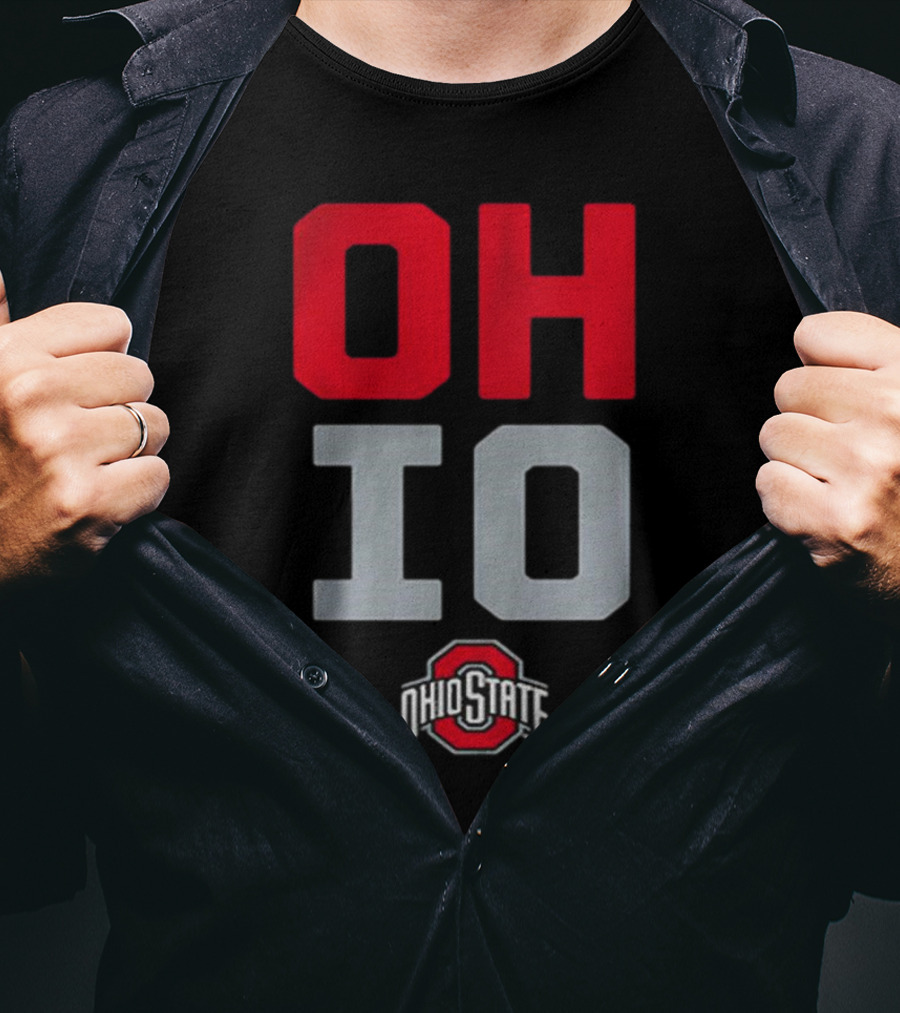 Ohio State OH-IO Slogan With Ohio State University T-Shirt