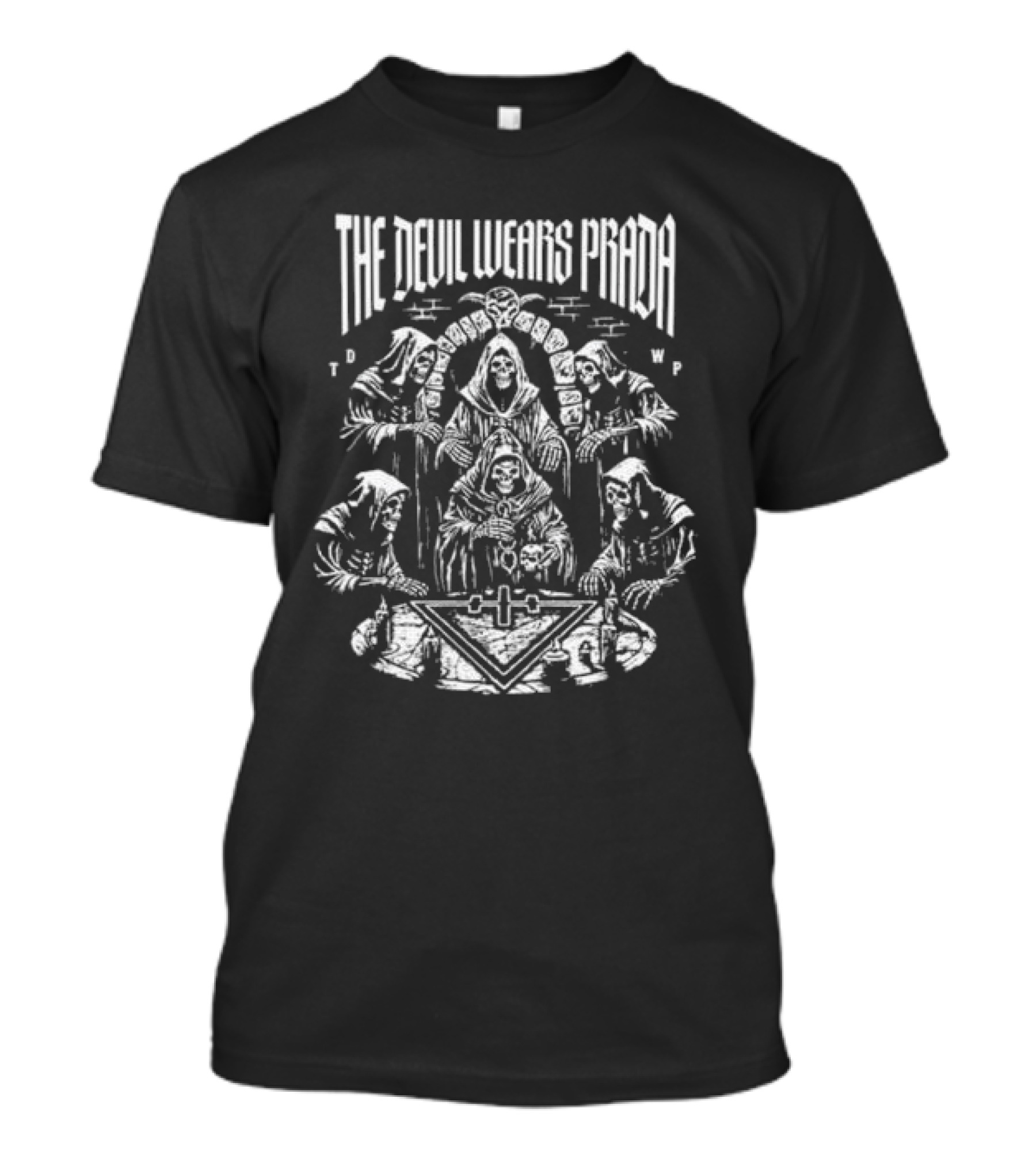 The Devil Wears Prada Ritual Dye TDWP Monks And Altar T-Shirt