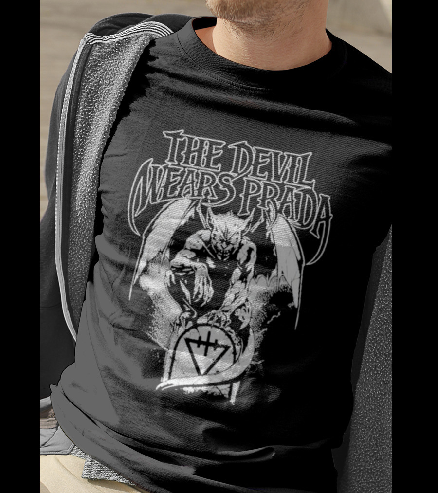 The Devil Wears Prada Gargoyle Winged Creature Gravesite T-Shirt