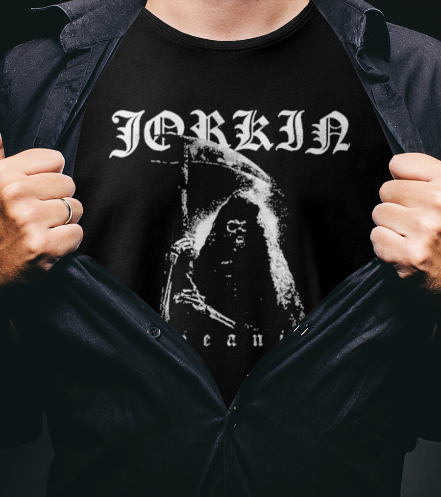 Jorkin Dapeanits Grim Reaper Motif T-Shirt