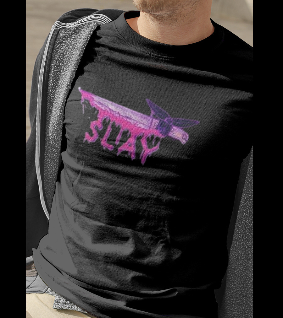Weeby Newz Purple Knife Slay T-Shirt