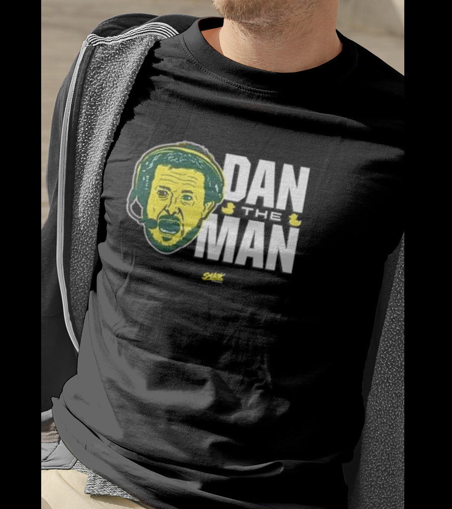 Dan Lanning Oregon Dan The Man Ducks Coach Headset Face T-Shirt