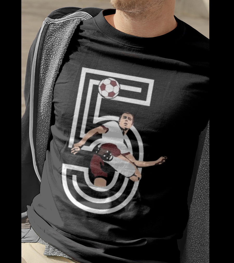 Der Kaiser Franz Beckenbauer Iconic Number 5 Soccer Legend T-Shirt