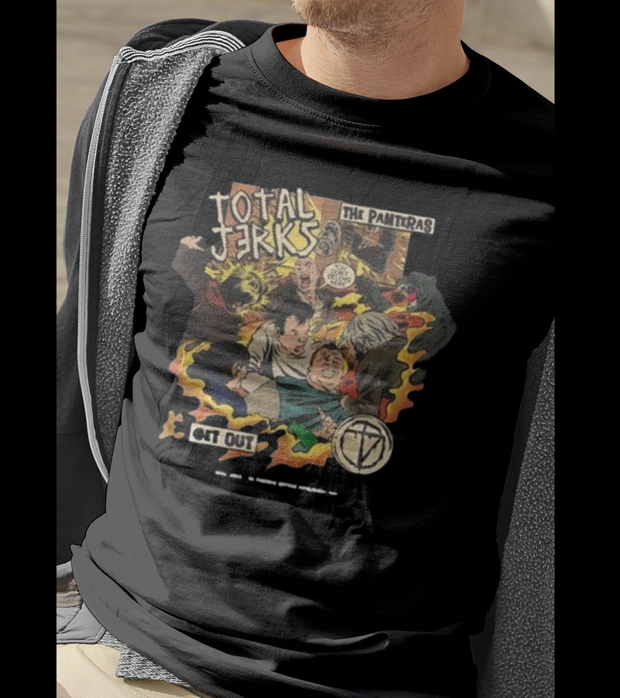 Total Jerks The Panteras Get Out Explosive Comic Style Showdown T-Shirt