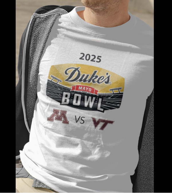 2025 Duke's Mayo Bowl Minnesota Golden Gophers Vs Virginia Tech Hokies T-Shirt