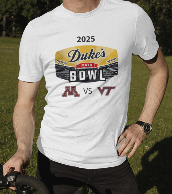 2025 Duke's Mayo Bowl Minnesota Golden Gophers Vs Virginia Tech Hokies T-Shirt