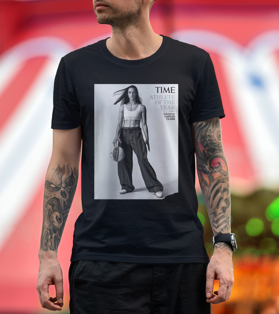TIME Athlete of the Year Basketball Star Caitlin Clark T-Shirt