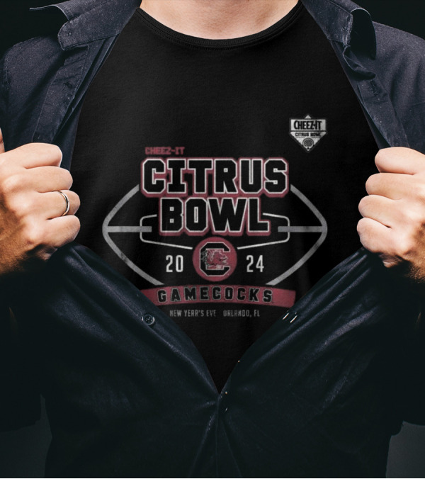 Cheez-It Citrus Bowl 2024 South Carolina Gamecocks New Year's Eve Orlando FL T-Shirt