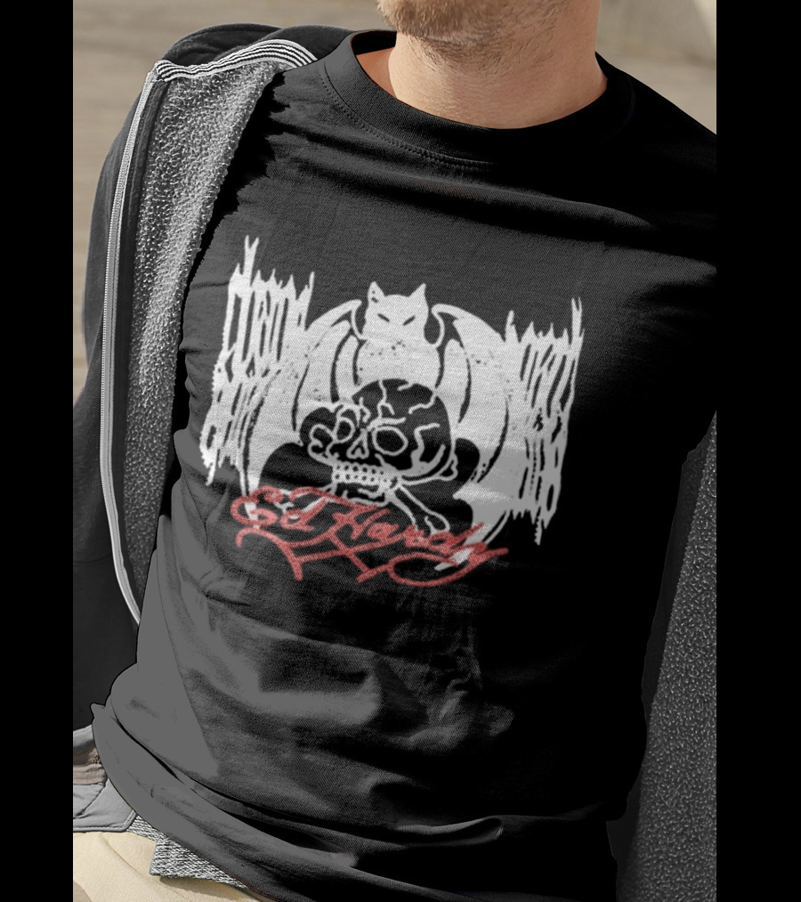 Ed Hardy Skull And Bat T-Shirt
