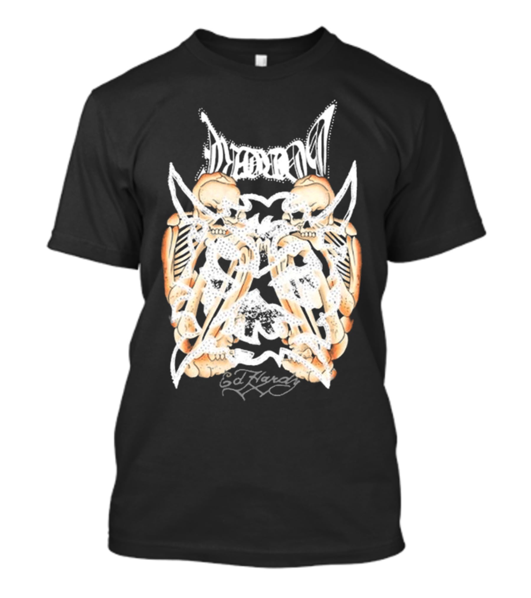 Ken Carson Ed Hardy Hardcore Skulls T-Shirt