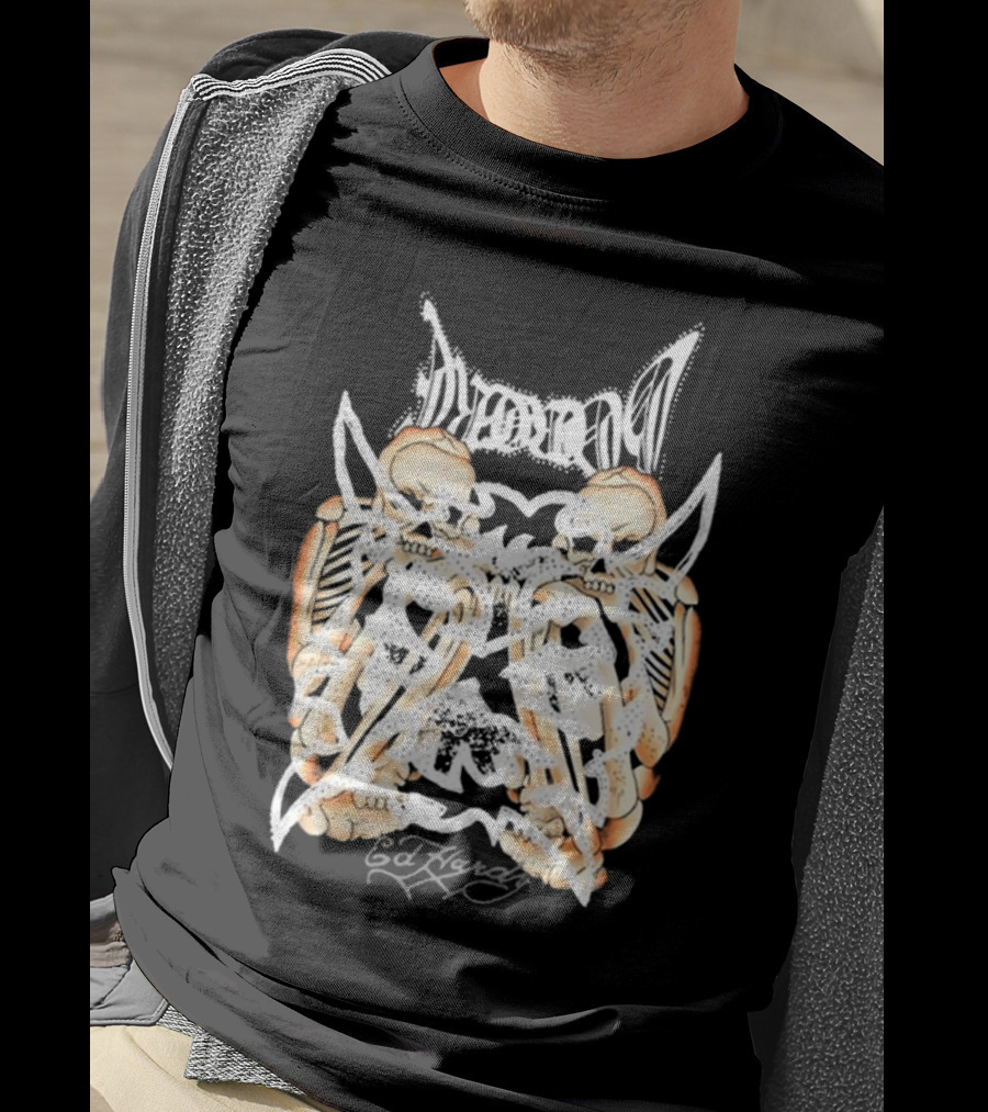Ken Carson Ed Hardy Hardcore Skulls T-Shirt