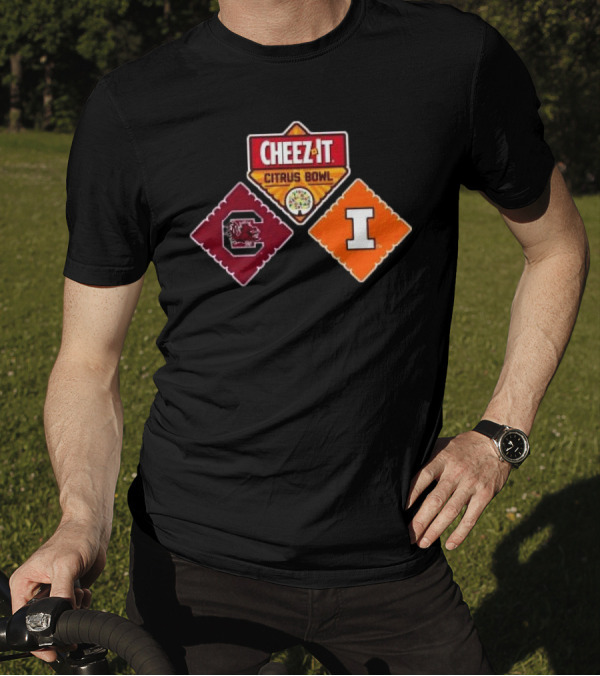 South Carolina Gamecocks Vs Illinois Fighting Illini Cheez-It Citrus Bowl T-Shirt