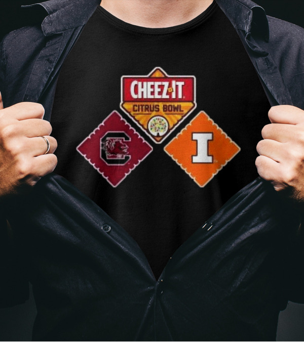 South Carolina Gamecocks Vs Illinois Fighting Illini Cheez-It Citrus Bowl T-Shirt