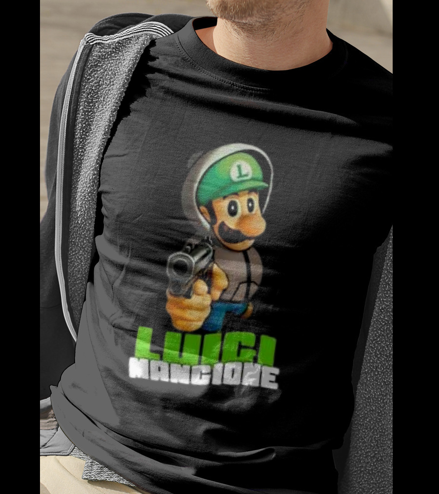 Luigi Mangione Super Mario Free T-Shirt