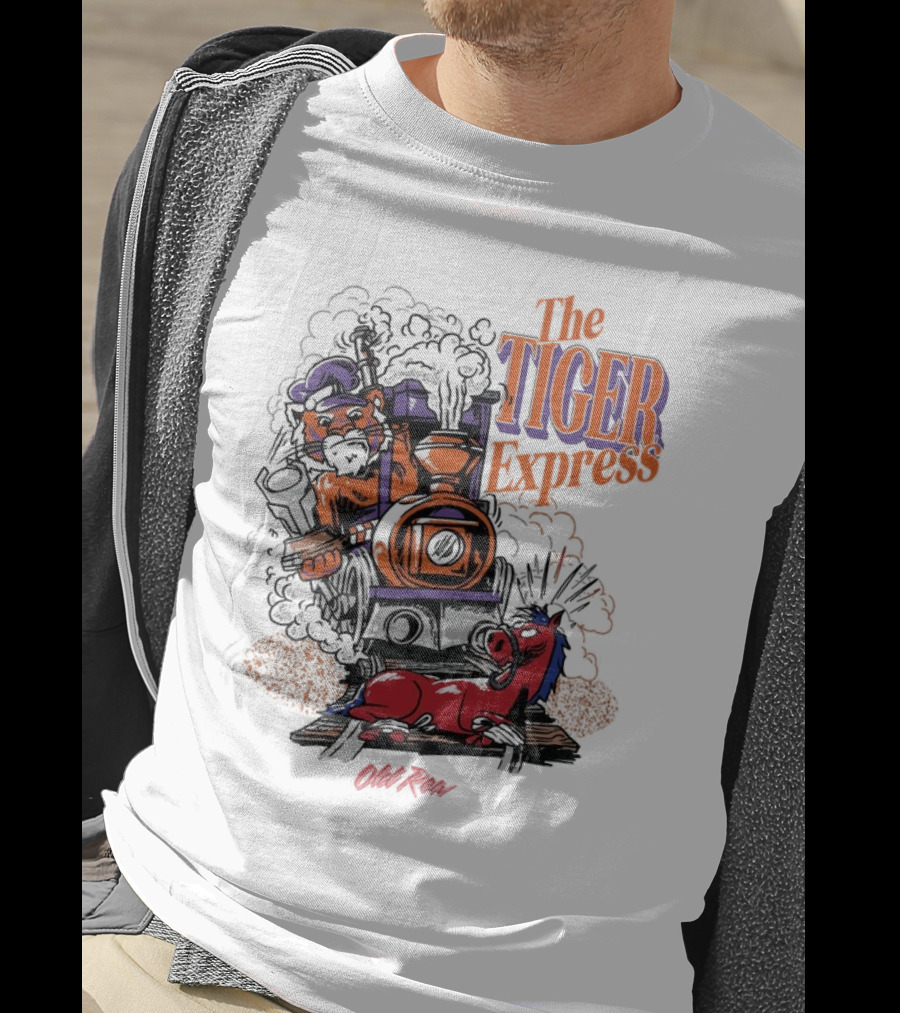 Clemson Tigers The Tiger Express Old Row Steam Train T-Shirt