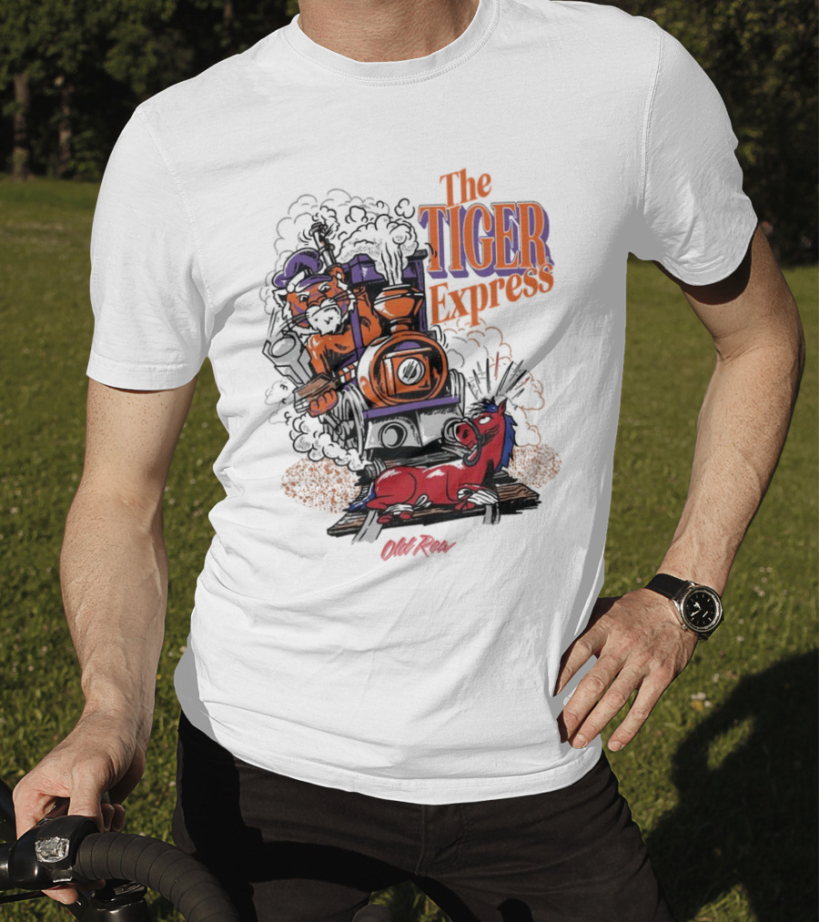 Clemson Tigers The Tiger Express Old Row Steam Train T-Shirt