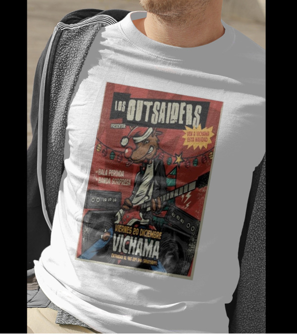 Los Outsaiders Presenta Bala Perdida Banda Sorpresa Vichama Viernes 20 Diciembre Lima Conciertos T-Shirt